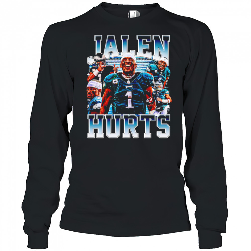 Jalen Hurts Retro Graphic vintage shirt Long Sleeved
