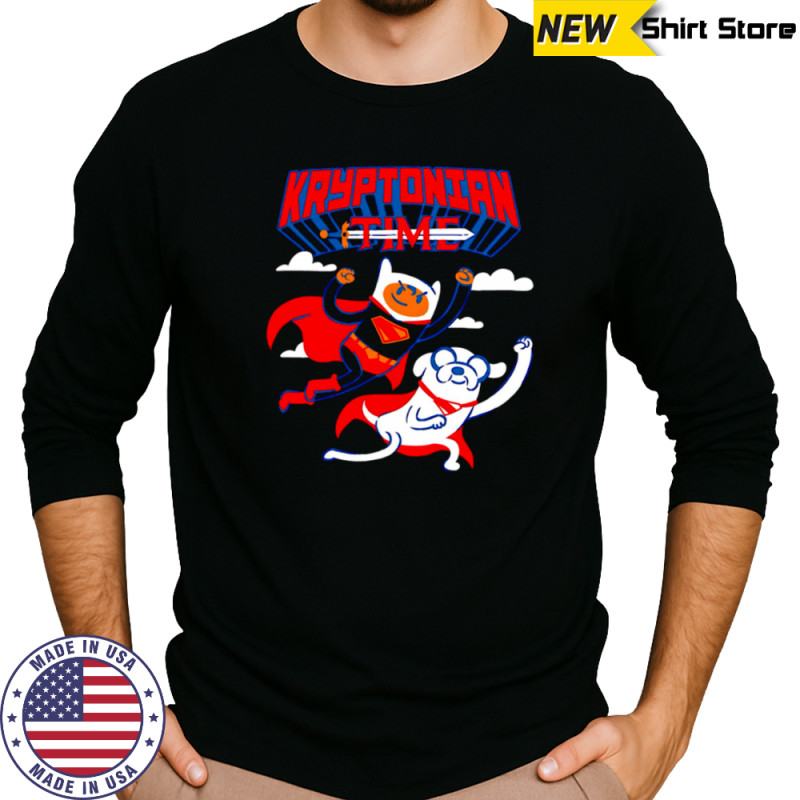Kryptonian Time superman and dog meme shirt Long Sleeved