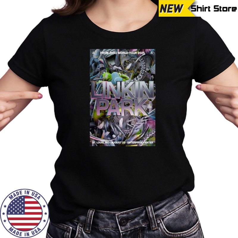 Linkin Park From Zero World Tour Detroit MI Aug 14 2025 Poster T-Shirt Women's T-shirt