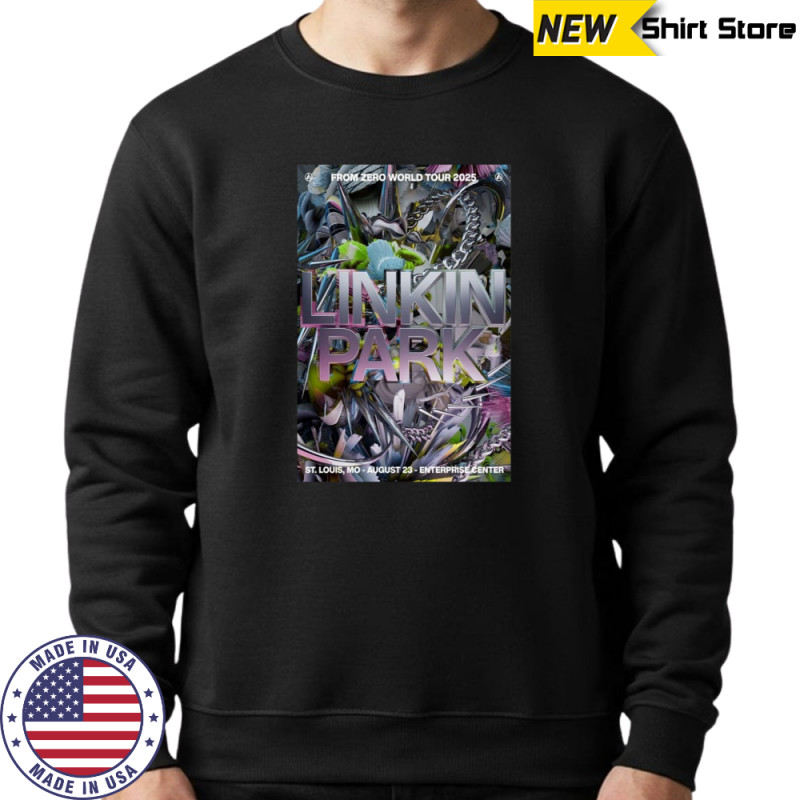 Linkin Park From Zero World Tour Detroit MI Aug 14 2025 Poster T-Shirt Hoodie
