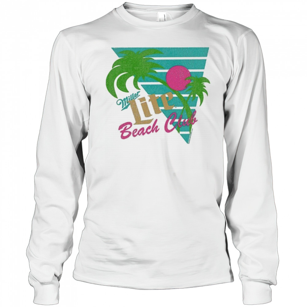 Miller Lite Beach Club T-shirt Long Sleeved