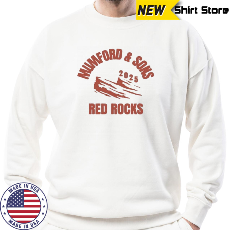 Mumford & Sons Red Rocks 2025 T-Shirt Hoodie