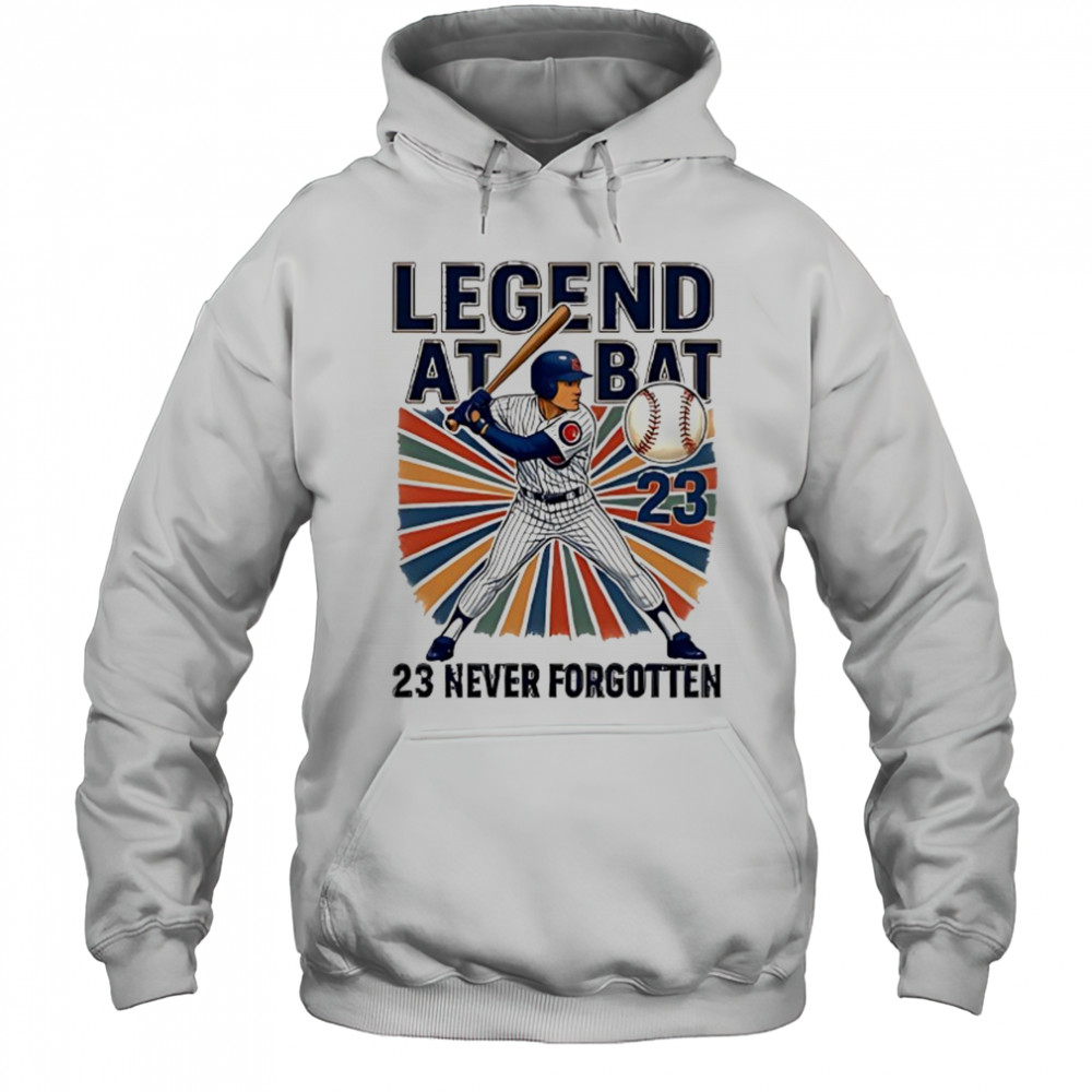 Ryne Sandberg Legend at Bat 23 never forgotten shirt Hoodie