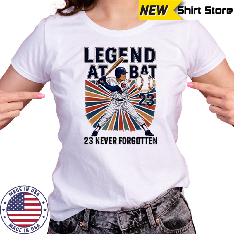 Ryne Sandberg Legend at Bat 23 never forgotten shirt Women's T-shirt