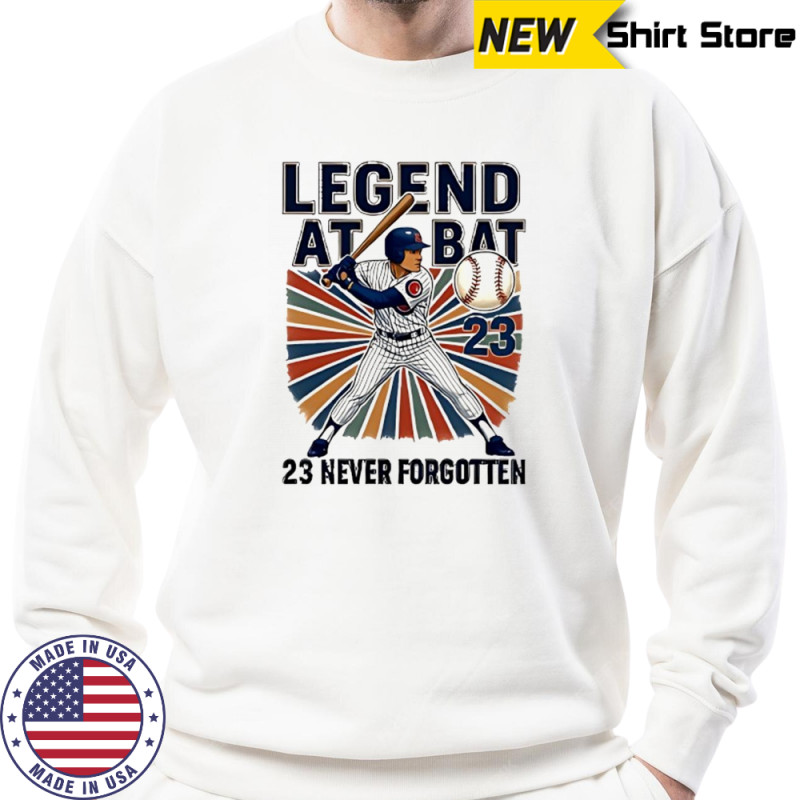 Ryne Sandberg Legend at Bat 23 never forgotten shirt Hoodie