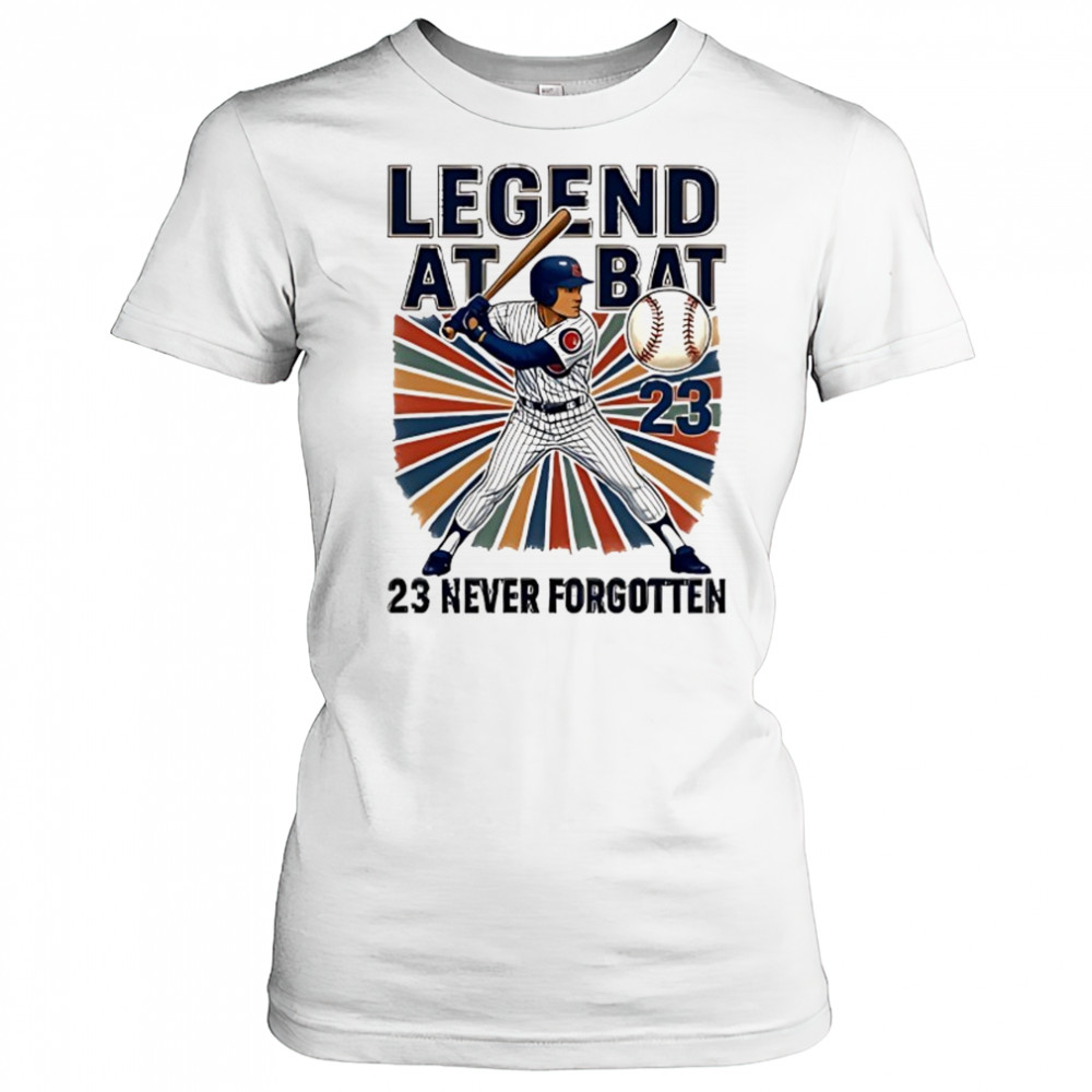 Ryne Sandberg Legend at Bat 23 never forgotten shirt Women's T-shirt