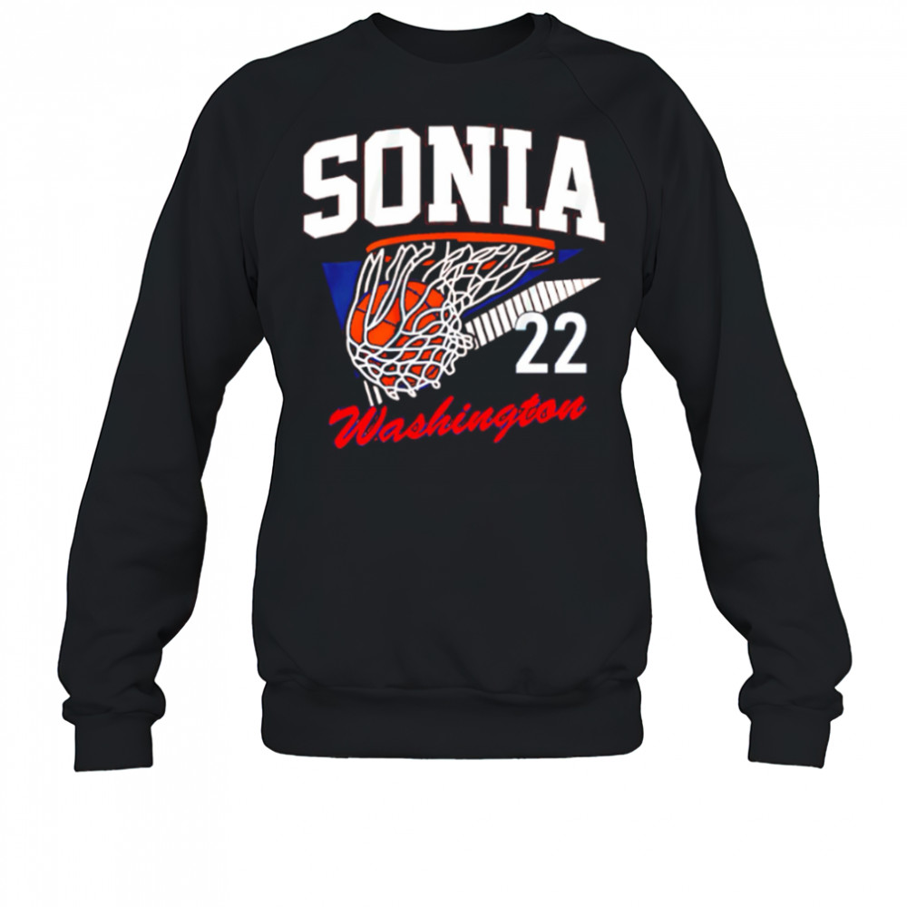 Sonia Citron 22 Washington Mystics basketball basket shirt Sweatshirt