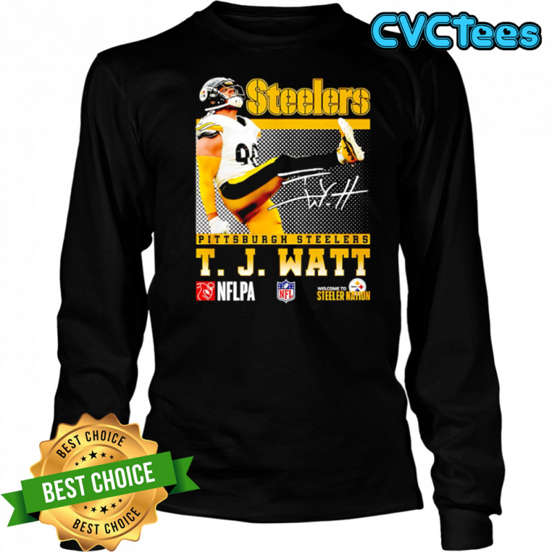 T. J. Watt Pittsburgh Steelers Signature shirt Long Sleeved