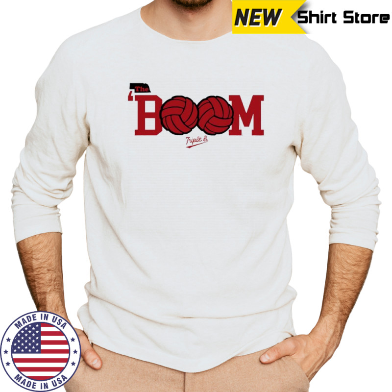 The ‘Boom Lincoln Loves Volleyball shirt Long Sleeved