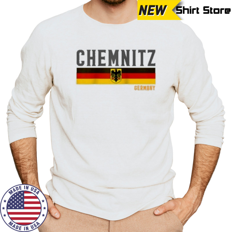 The Chemnitz Germany Flag Shirt Long Sleeved