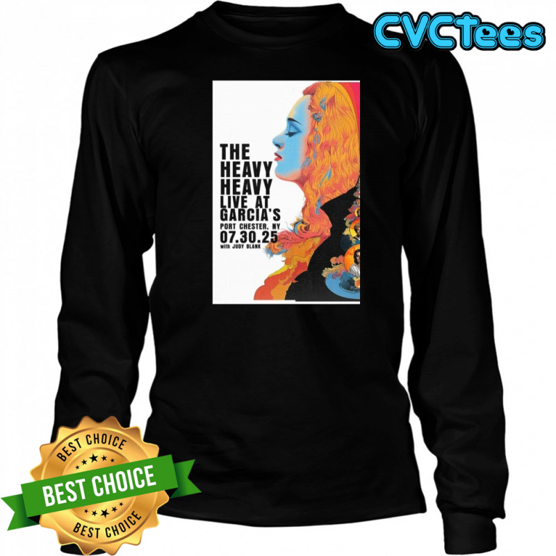 The Heavy Heavy July 30 2025 Port Chester NY Official Concert Poster T-Shirt Long Sleeved