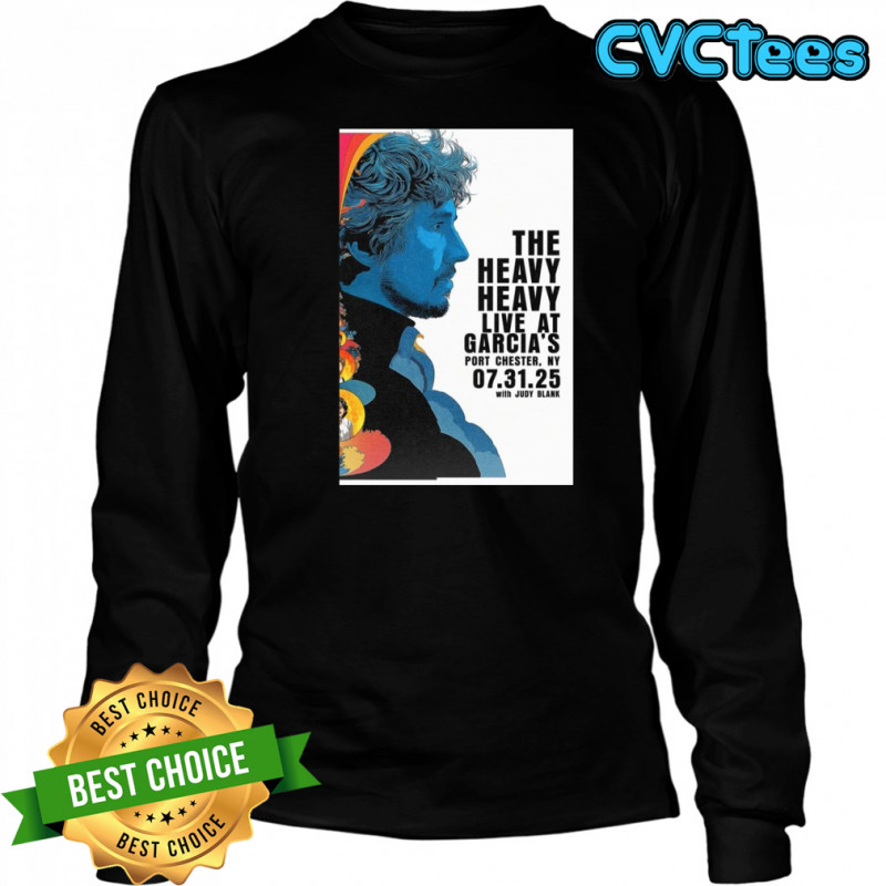 The Heavy Heavy July 31 2025 Port Chester NY Official Concert Poster T-Shirt Long Sleeved