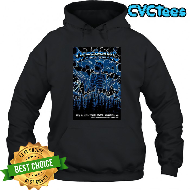 The Offspring July 30 2025 Xfinity Center in Mansfield MA Poster T-Shirt Hoodie