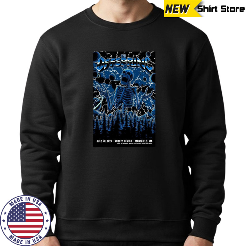 The Offspring July 30 2025 Xfinity Center in Mansfield MA Poster T-Shirt Hoodie