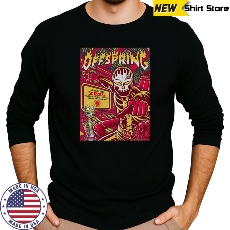 The OffSpring Ruoff Music Center In Noblesville IN Jul 26 2025 Poster T-Shirt Long Sleeved
