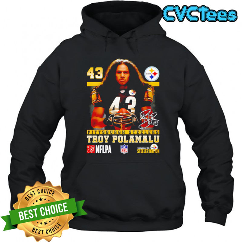 Troy Polamalu Pittsburgh Steelers Signature shirt Hoodie