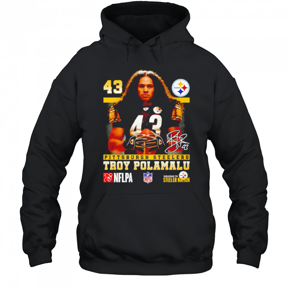 Troy Polamalu Pittsburgh Steelers Signature shirt Hoodie