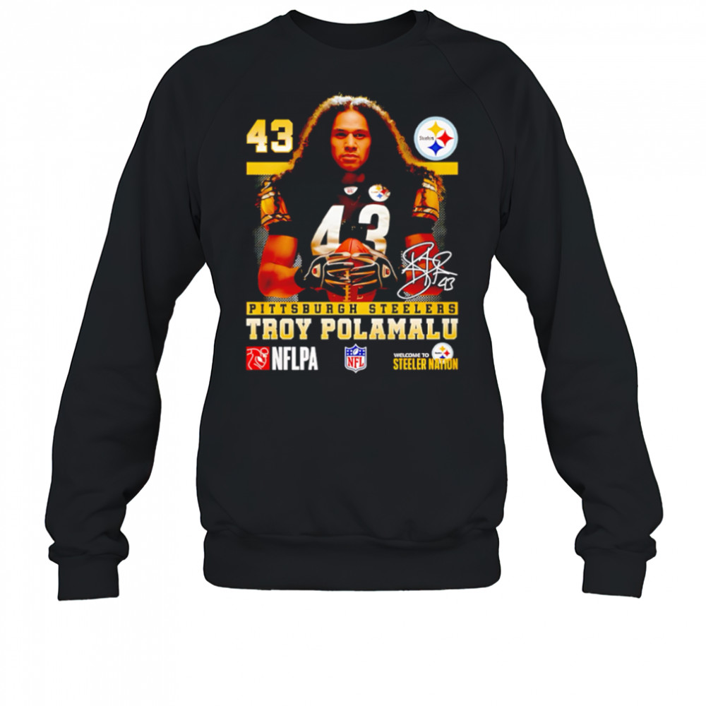Troy Polamalu Pittsburgh Steelers Signature shirt Sweatshirt