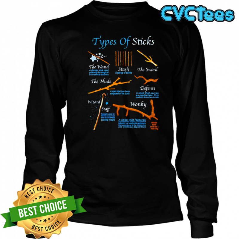 Types of sticks shirt Long Sleeved