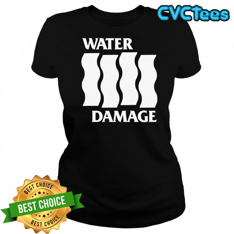 Water Damage Flowing Water T-shirt Women's T-shirt