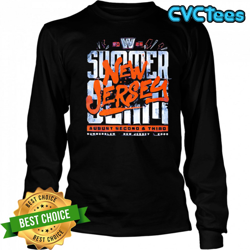Wwe Summerslam 2025 Summer New Jersey August Second and Third shirt Long Sleeved