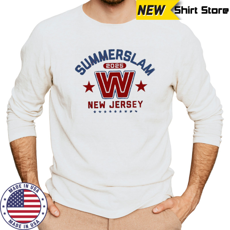 Wwe Summerslam 2025 Summer New Jersey shirt Long Sleeved