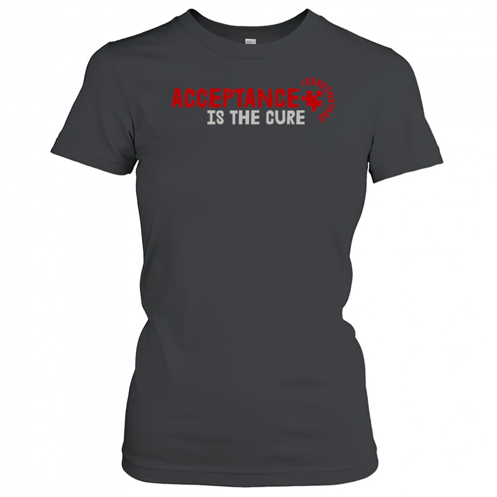 Acceptance Is The Cure Autism Awareness Read Instead Puzzle Piece T-Shirt Women's T-shirt