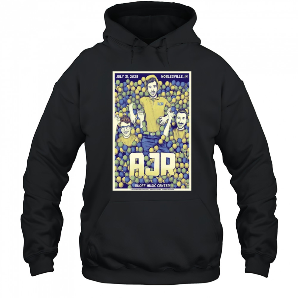 AJR Tour Poster July 31 2025 Noblesville Indiana T-Shirt Hoodie
