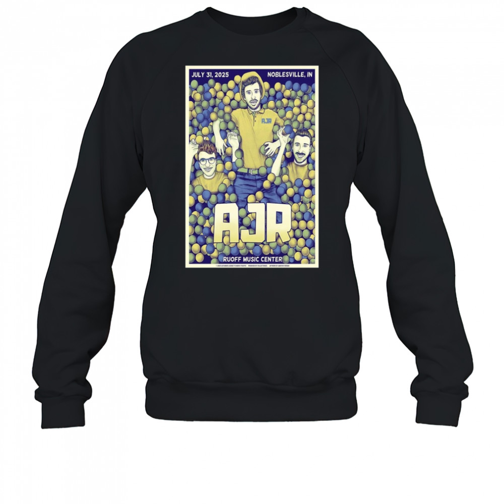 AJR Tour Poster July 31 2025 Noblesville Indiana T-Shirt Sweatshirt