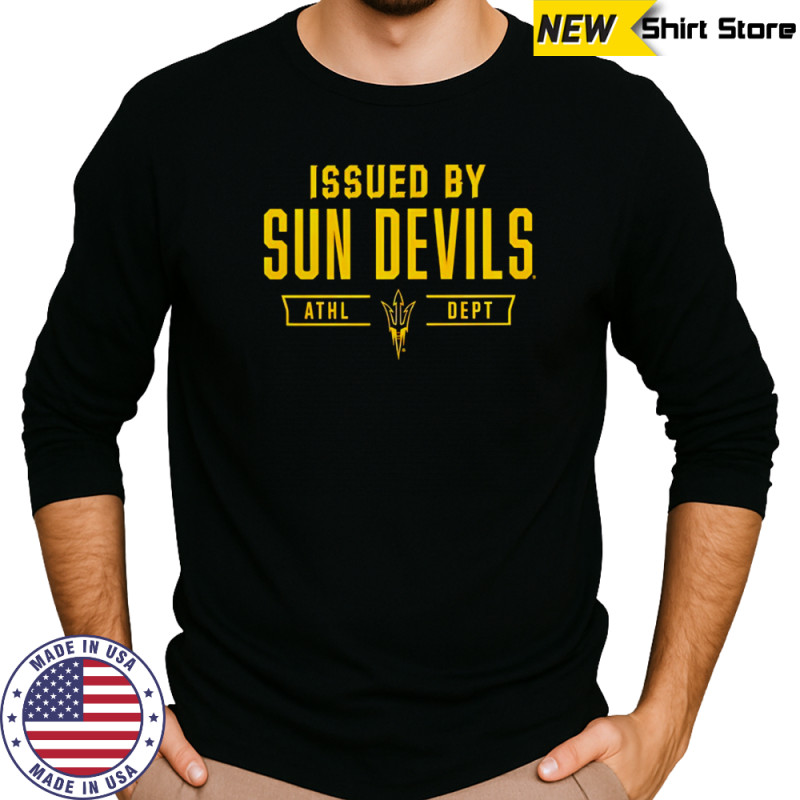 Arizona State Sun Devils issued by Sun Devils Athletic Department shirt Long Sleeved