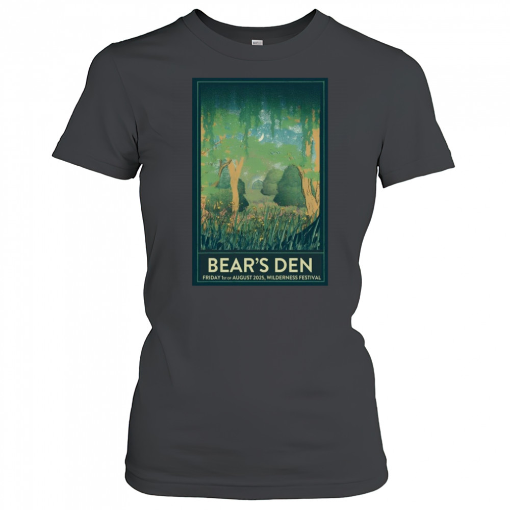 Bear’s Den Tour Aug 01 2025 Wilderness Festival Poster T-Shirt Women's T-shirt