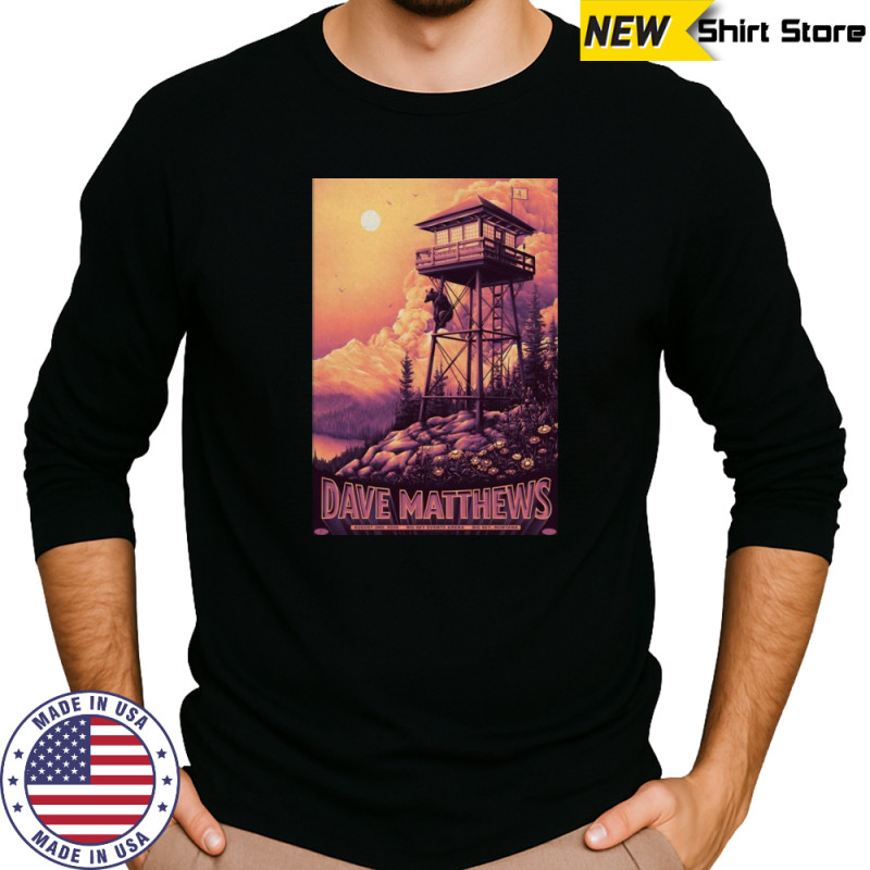 Dave Matthews Band Aug 2 2025 Wildlands Music In Big Sky MT Poster T-Shirt Long Sleeved