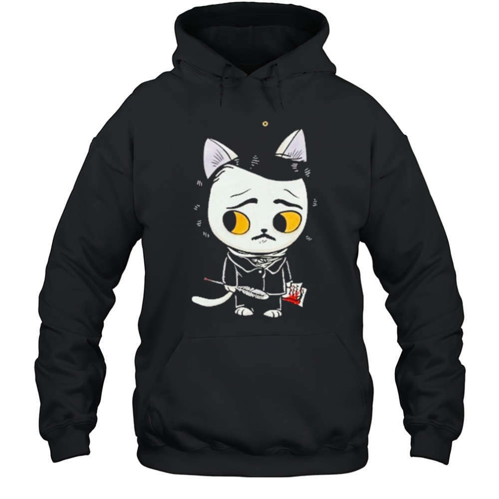 Edgar Allan Poe Cat T-Shirt Hoodie