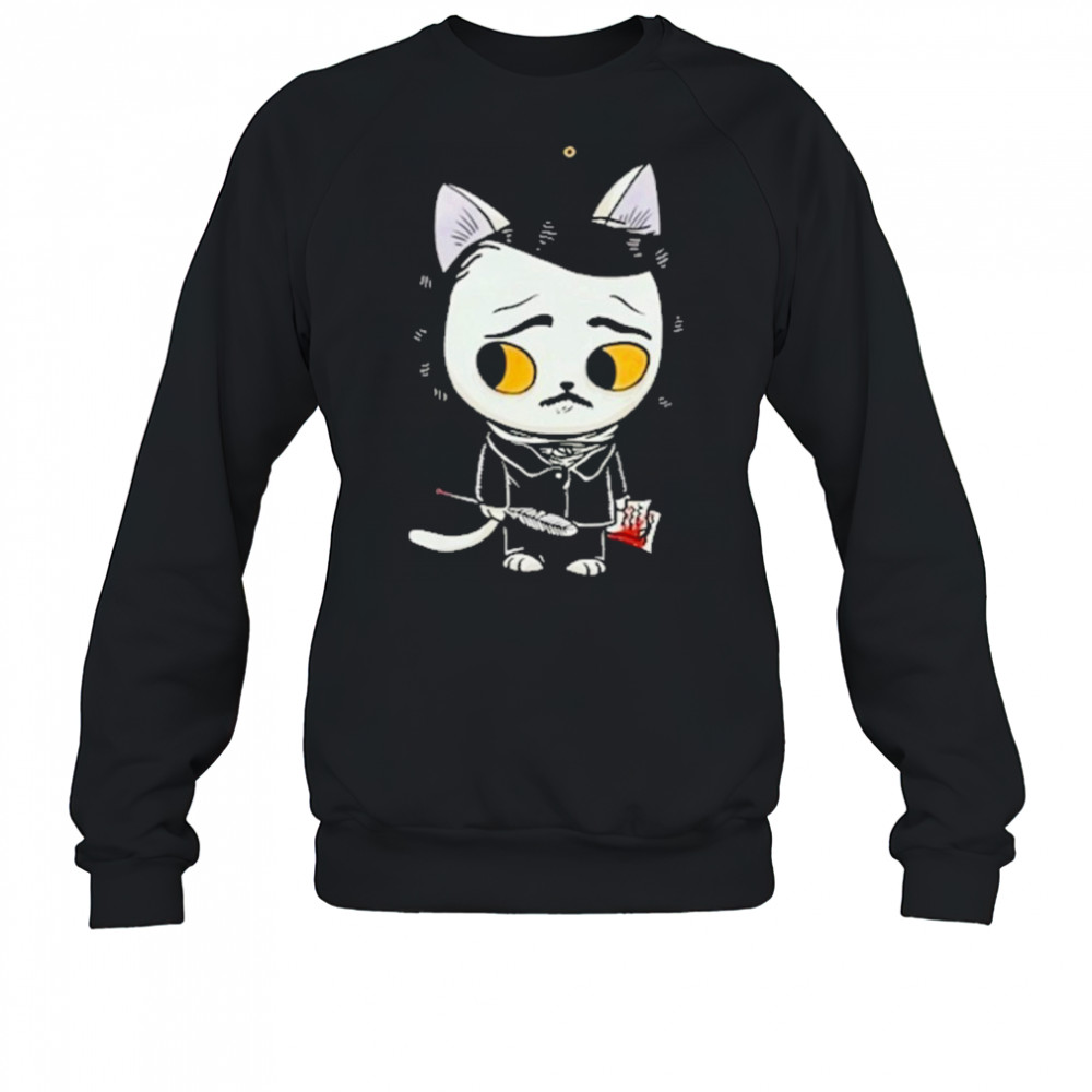 Edgar Allan Poe Cat T-Shirt Sweatshirt