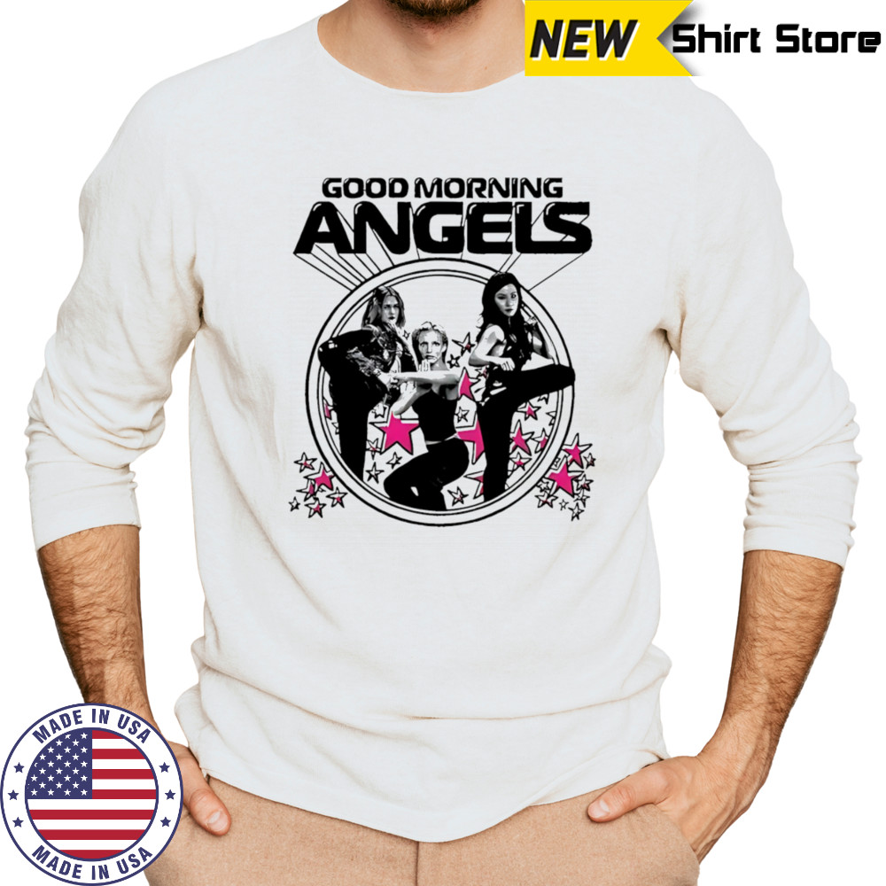 Good morning angels girls shirt Long Sleeved