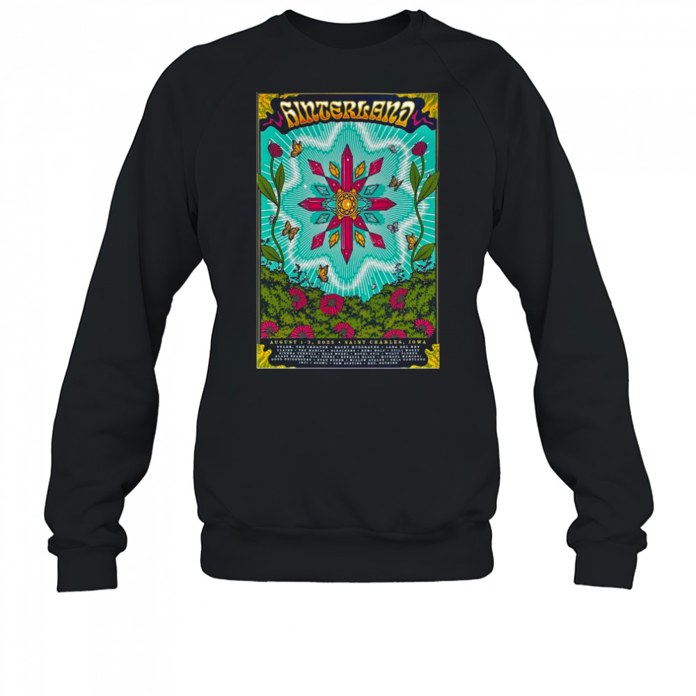 Hinterland Music Festival Aug 1-3 2025 In St. Charles Iowa Poster T-Shirt Sweatshirt