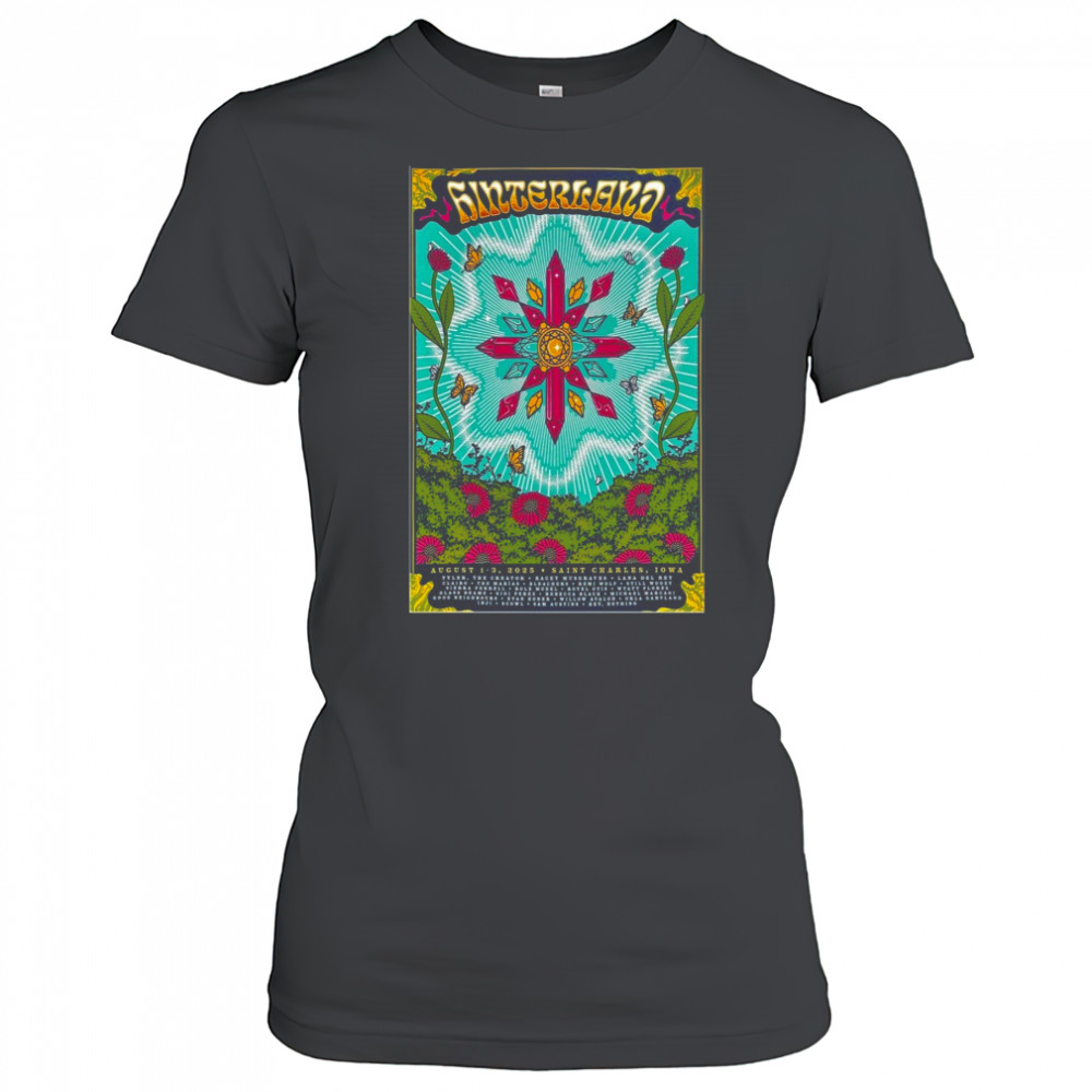 Hinterland Music Festival Aug 1-3 2025 In St. Charles Iowa Poster T-Shirt Women's T-shirt