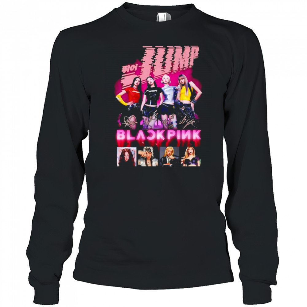 Jump Blackpink signatures shirt Long Sleeved
