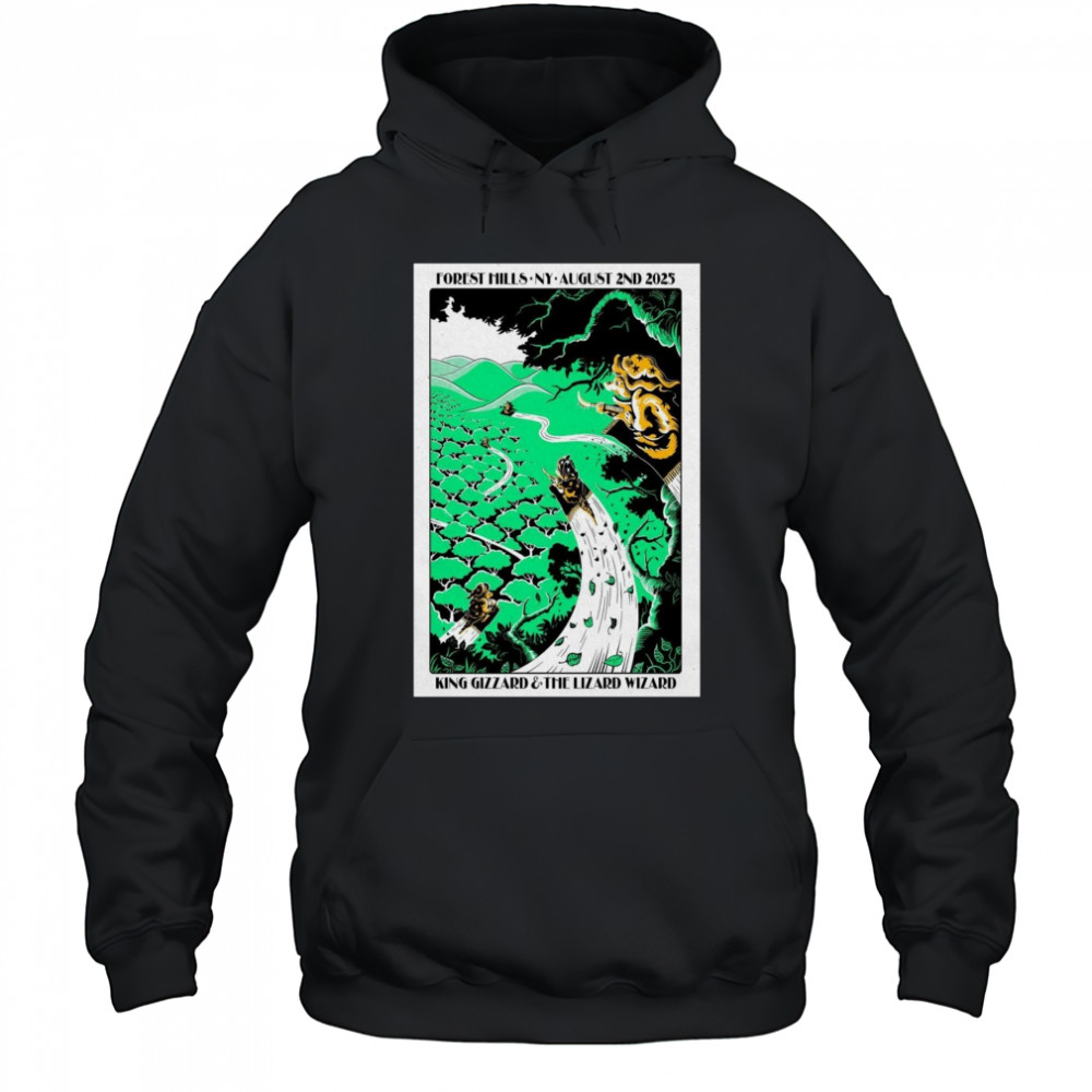King Gizzard Live Forest Hills Stadium in Queens August 2 2025 Poster T-Shirt Hoodie