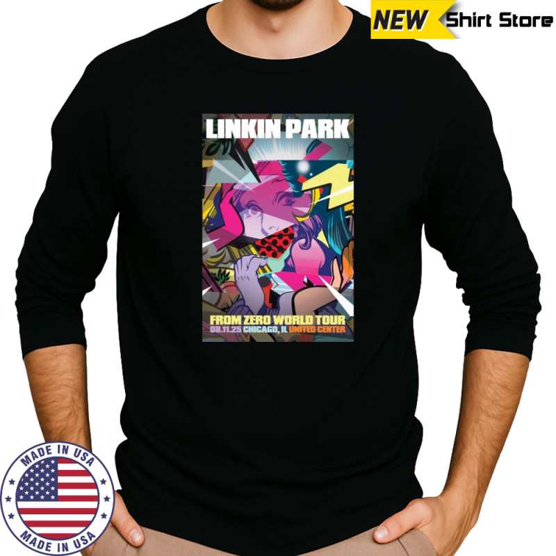 Linkin Park From Zero World Tour Toronto ON Aug 8 2025 Poster T-Shirt Long Sleeved