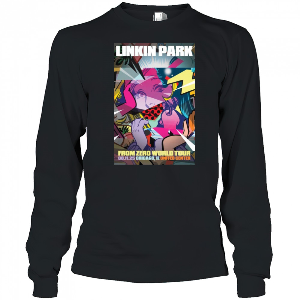 Linkin Park From Zero World Tour Toronto ON Aug 8 2025 Poster T-Shirt Long Sleeved