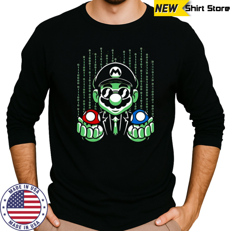 Mario Neo mushroom choice shirt Long Sleeved