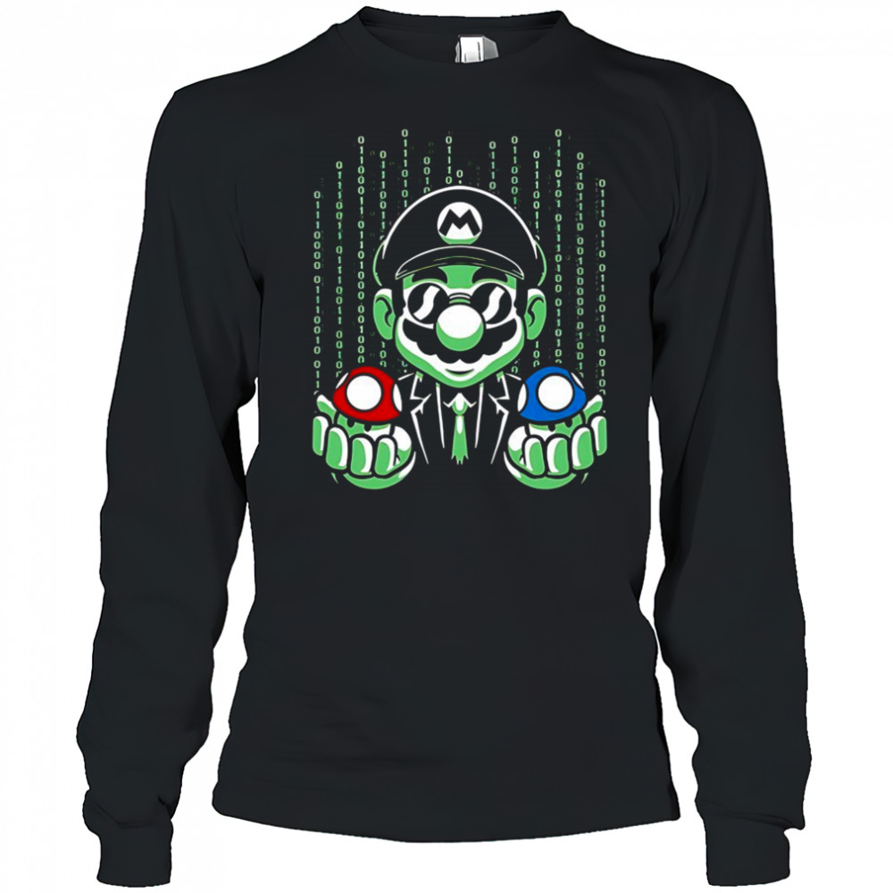 Mario Neo mushroom choice shirt Long Sleeved