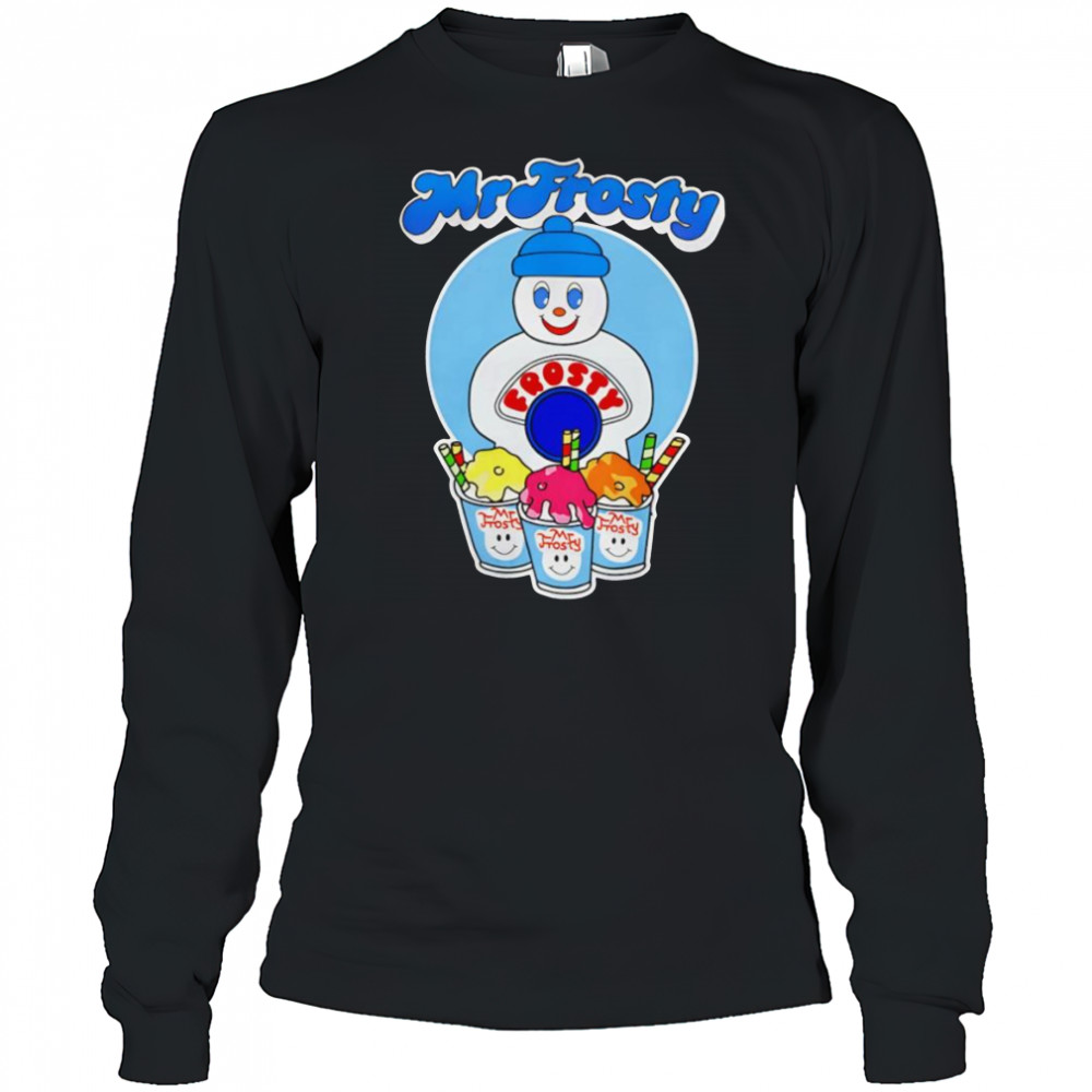 Mr Frosty snowman retro shirt Long Sleeved
