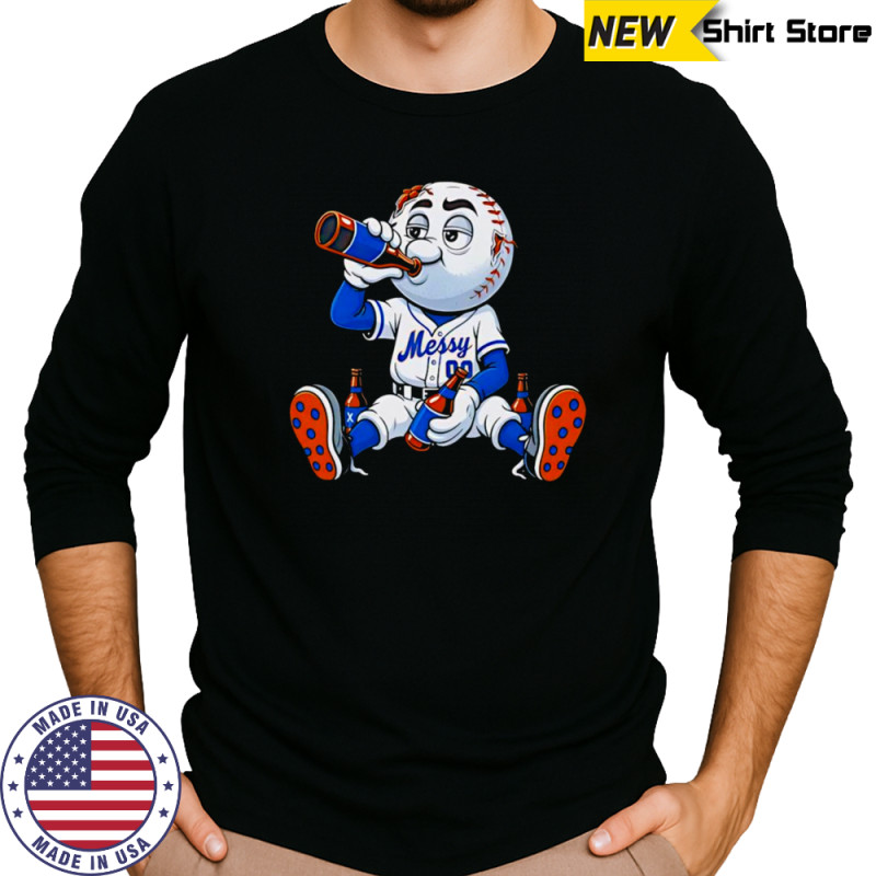 Mr. Messy drinking shirt Long Sleeved