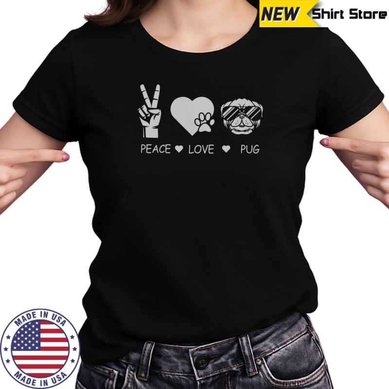 Peace Love Pug Premium T-Shirt Women's T-shirt
