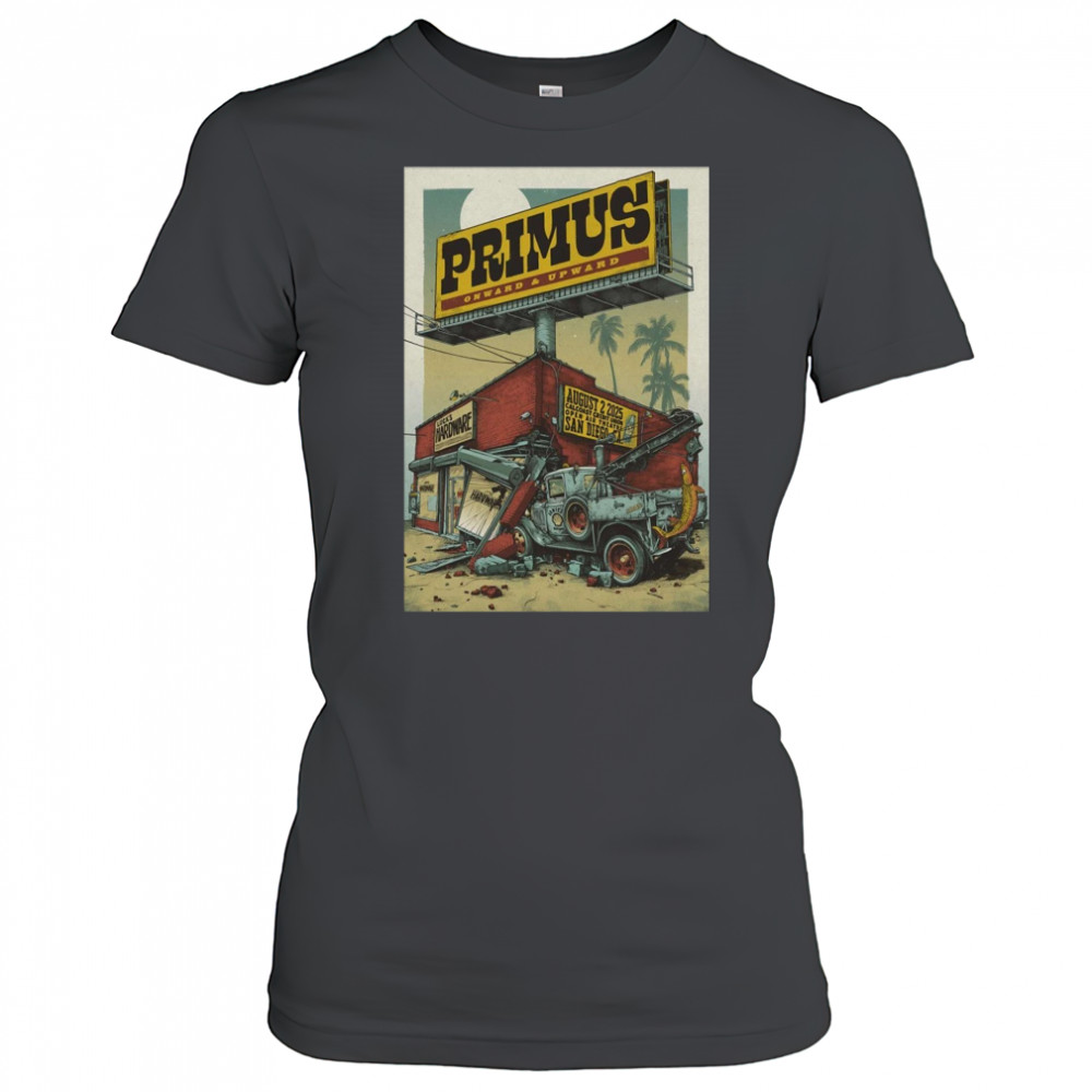 Primus Aug 2 2025 CalCoast Credit Union Open Air Theatre In San Diego CA Poster T-Shirt Women's T-shirt