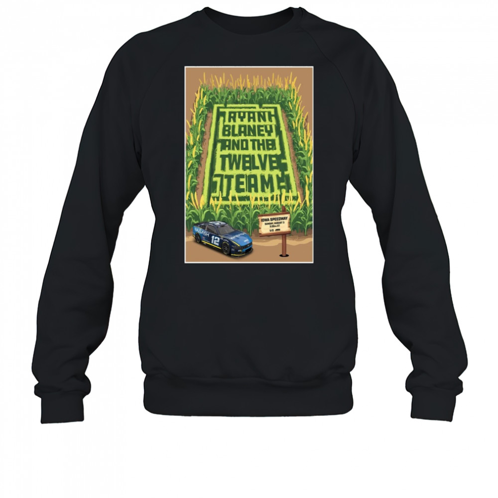 Ryan Blaney 2025 NASCAR Cup Series Iowa Speedway Race Poster T-Shirt Sweatshirt