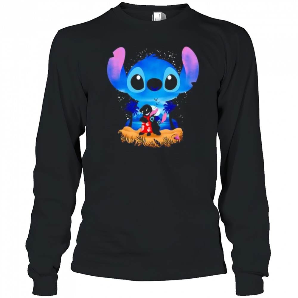 Stitch Beach Illusion night shirt Long Sleeved
