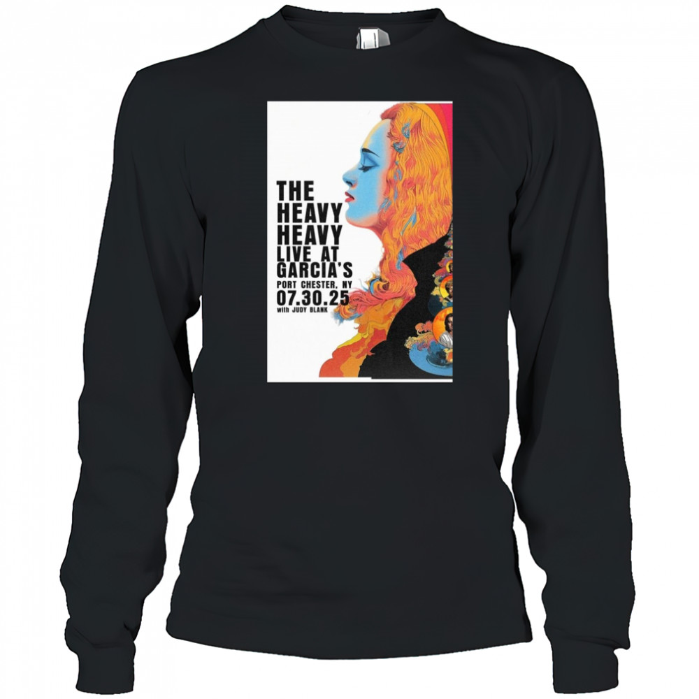 The Heavy Heavy July 30 2025 Port Chester NY Official Concert Poster T-Shirt Long Sleeved